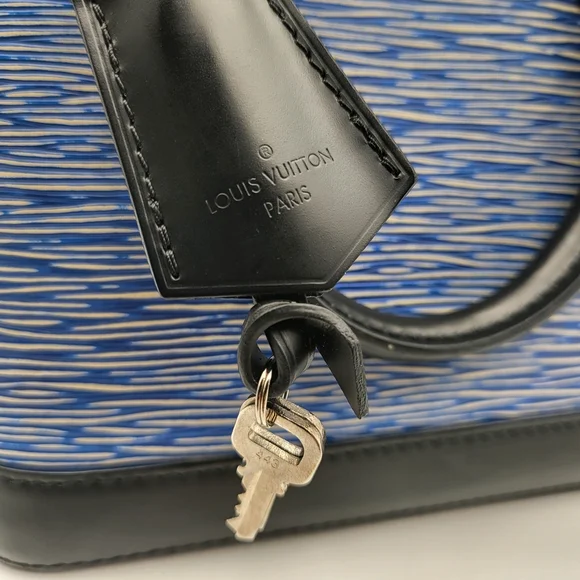 LOUIS VUITTON Alma BB 2way Bag Epi Leather Water Ripple Shell, Authentic w/COA.. - Picture 8 of 16